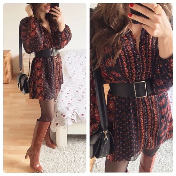 ZARA Floral Dress New - Picture 1 of 8